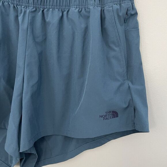 The North Face Shorts Womens XXL Blue Active Lightweight Pockets Workout Running - Picture 2 of 11